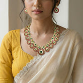 Jadau Kundan Bottumala necklace with matching earrings included