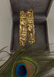 Temple/Antique goddess laxmi peacock bangles (pair)