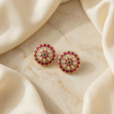 Jadau kundan studs