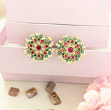 Jadau kundan studs
