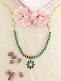 Jadau kundan floral necklace(No Earrings)