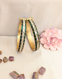 Jadau kundan 3 line bangle(Pair)
