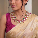 Jadau Kundan Mango Shaped Necklace