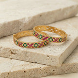 Jadau kundan Bangle (Pair)