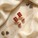 Jadau kundan drop earrings