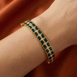 Jadau kundan heart shape bangle (Pair)