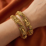 Temple/Antique goddess laxmi bangles (Pair)