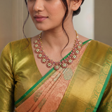 Jadau Kundan Floral Bottu Mala Necklace