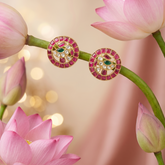 Jadau Kundan Peacock Studs
