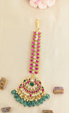 Jadau Kundan Floral with Pearls and Natural Strawberry Beads