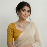 Diamond finish bottumala necklace(With Earrings)