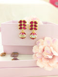 Jadau kundan drop earrings