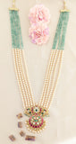 Jadau kundan pendant pearls/beads mala
