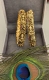 Temple/Antique goddess laxmi bangles (Pair)