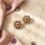 Jadau kundan studs