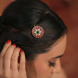 Jadau Kundan Sun & Moon Hair Accessories