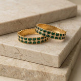 Jadau kundan heart shape bangle (Pair)