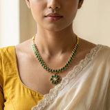 Jadau kundan floral necklace(No Earrings)