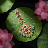 Jadau Kundan Unique Tika with Pearl & Natural Strawberry Beads